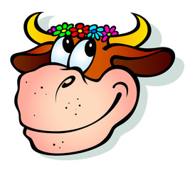 smiling cow