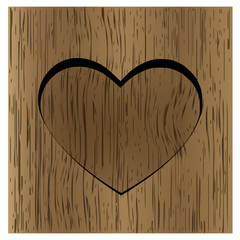 wood heart
