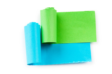 Paper pieces with space for your message