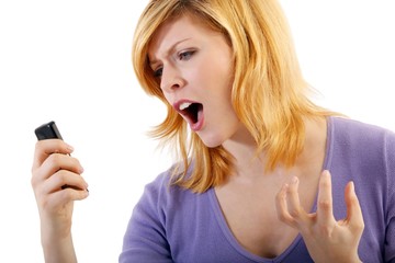 telephone terror or a controversial (white background))