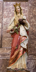Fototapeta na wymiar st. Elizabeth statue from st. Elizabeth church in Bratislava