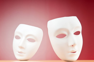 Masks with theatre concept