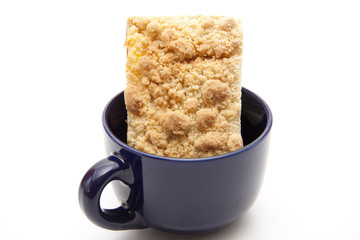 Streuselkuchen in der Tasse