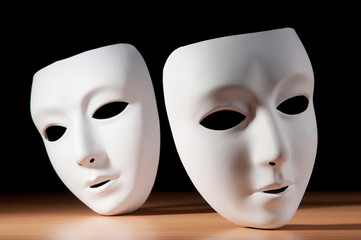 Masks with theatre concept