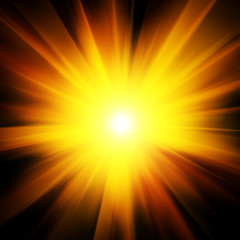 Obraz premium yellow color burst