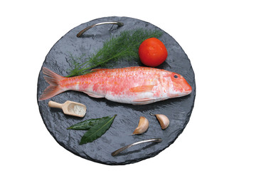 rouget sur une ardoise