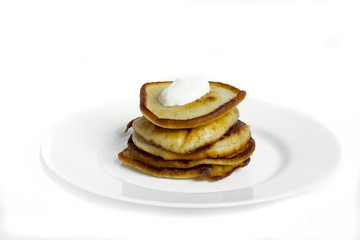 pancakes with sour cream