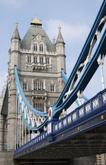 Fototapeta na wymiar Tower Bridge. Viewed from South Bank. London. England