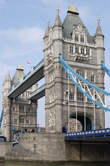 Fototapeta na wymiar Tower Bridge. Viewed from South Bank. London. England