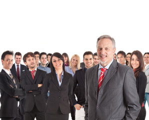 Crowds of business people