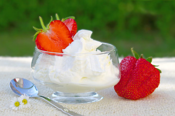 Dessert,Erdbeerquark