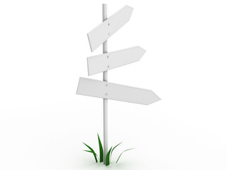 Three white pointer and the green grass  №2