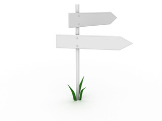 Two white pointer, and three green grass №1