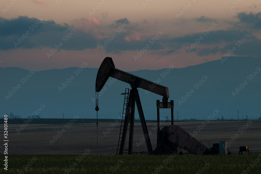 Wall mural Pumpjack