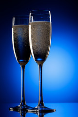 Pair of champagne flutes