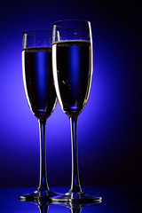 Pair of champagne flutes