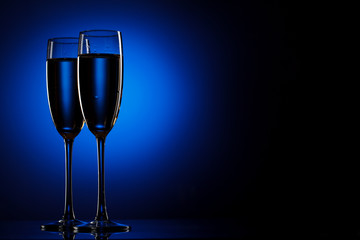 Pair of champagne flutes