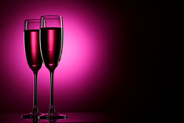 Pair of champagne flutes