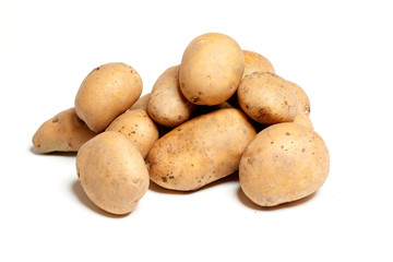 isolated potatoes