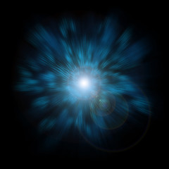 Exploding Blue Light