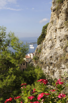 The coastline at Taormina in Sicily Italy