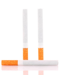 cigarettes isolated on white