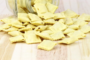 raw beef ravioli