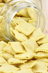 raw beef ravioli