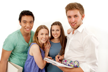 Studenten im Team