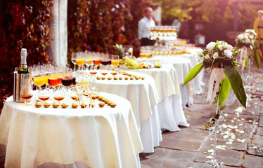 Champagne on the table