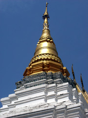 Chedi of Buddhist Temple, Wat Dok-Eung, Chiangmai, Thailand