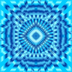Fototapeta premium Ipnosi Ipnotico Blu Sfondo-Blue Hypnotic Background-Vector