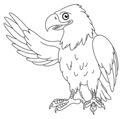 Outlined eagle