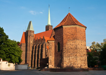 Naklejka premium Gotyckie świątynie Wrocławia