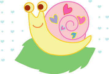 ハートのかたつむり