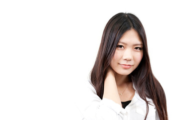 a portrait of young asian woman