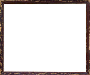 Old wooden picture frame keep it long time almost close to colla