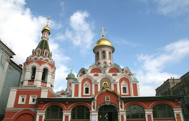Fototapeta na wymiar Kościół na Placu Czerwonym w Moskwie Rosja