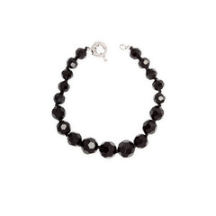 black beads on white
