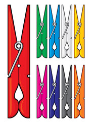 plastic clothespins