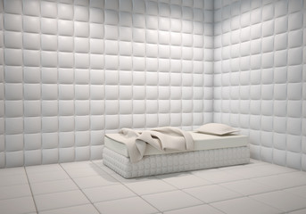 mental hospital padded room - 32419092