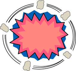 Abstract comic background, vector illustration