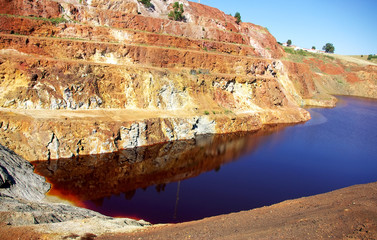 Abandoned mining exploration at S.Domingos, Portugal.
