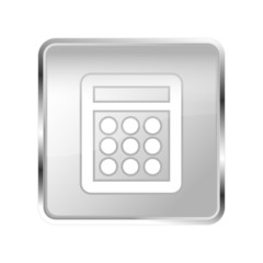Button Rechner silber grau platin