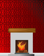 fireplace illustration