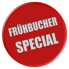 Button rot rund FR&Uuml;HBUCHER SPECIAL