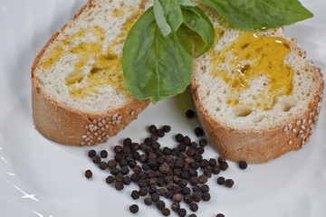 Bread and olive oil