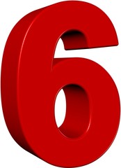 3D ZAHL 6