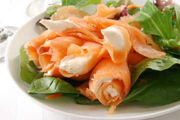 Salmon and cream cheese