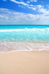 Caribbean turquoise beach perfect sea sunny day